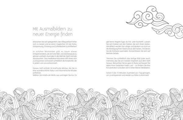 Produktbild: Inspiration Kraft der Natur – 50 magische Motive zum Ausmalen und Energie schöpfen