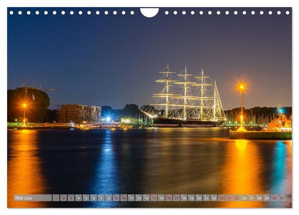 Produktbild: Ein Blick auf L&uuml;beck-Travem&uuml;nde (Wandkalender 2026 DIN A4 quer), CALVENDO Monatskalender