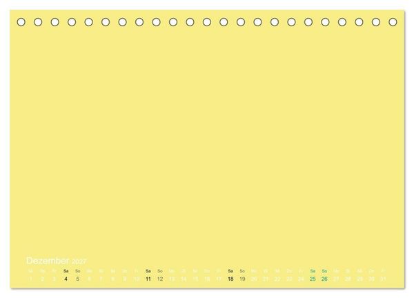 Produktbild: Bastelkalender - Gelb (Tischkalender 2027 DIN A5 quer), CALVENDO Monatskalender