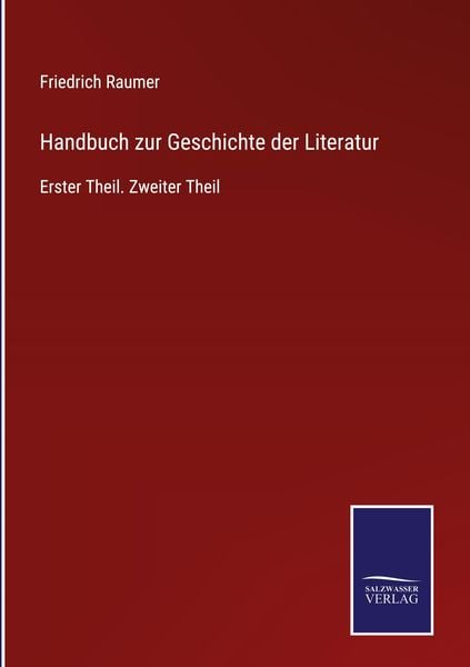 Produktbild: Handbuch zur Geschichte der Literatur