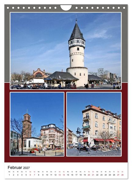 Produktbild: Frankfurt am Main und die sch&ouml;nsten Stadtteilen (Wandkalender 2027 DIN A4 hoch), CALVENDO Monatskalender