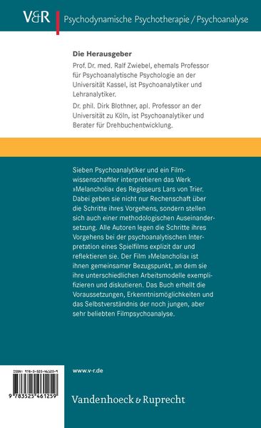 Produktbild: &raquo;Melancholia&laquo; &ndash; Wege zur psychoanalytischen Interpretation des Films