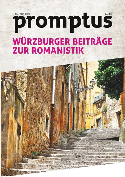 Produktbild: Promptus - W&uuml;rzburger Beitr&auml;ge zur Romanistik