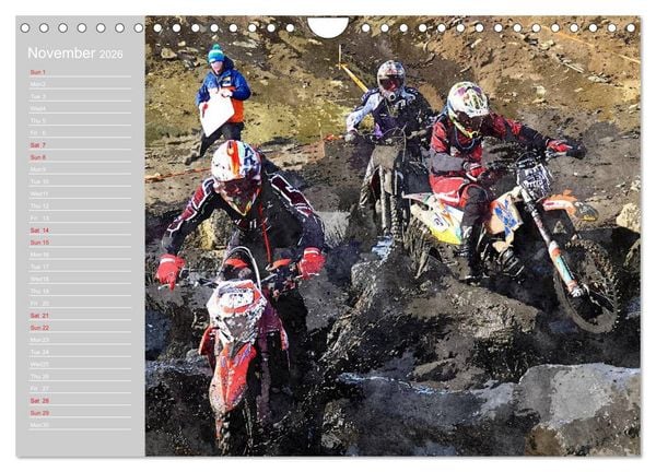 Produktbild: ENDURO RACING 2 (Wall Calendar 2026 DIN A4 landscape), CALVENDO 12 Month Wall Calendar