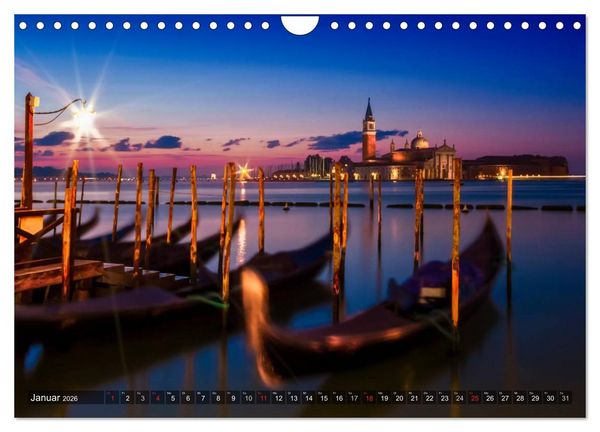 Produktbild: Leuchtendes Venedig (Wandkalender 2026 DIN A4 quer), CALVENDO Monatskalender