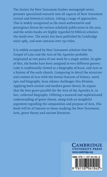 Produktbild: The Genre of Acts and Collected Biography