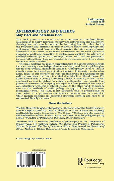 Produktbild: Anthropology and Ethics