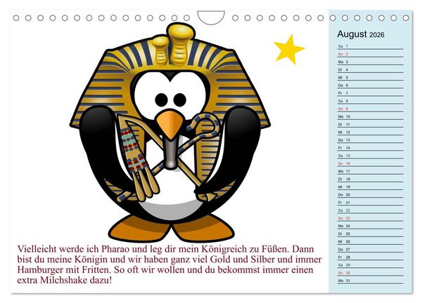 Produktbild: Pinguin-Elfe (Wandkalender 2026 DIN A4 quer), CALVENDO Monatskalender