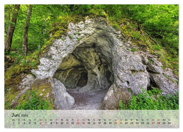 Produktbild: Im Donautal zwischen Beuron und Sigmaringen (Wandkalender 2026 DIN A2 quer), CALVENDO Monatskalender