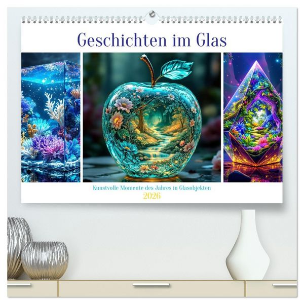 Produktbild: Geschichten im Glas (hochwertiger Premium Wandkalender 2026 DIN A2 quer), Kunstdruck in Hochglanz