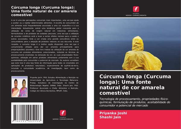 Produktbild: C&uacute;rcuma longa (Curcuma longa): Uma fonte natural de cor amarela comest&iacute;vel