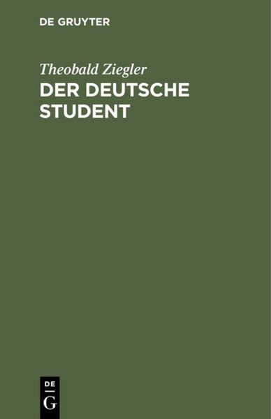 Produktbild: Der deutsche Student