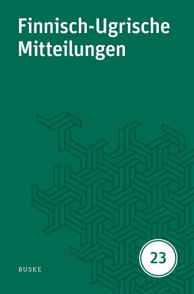 Produktbild: Finnisch-Ugrische Mitteilungen Band 23