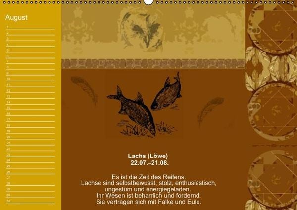 Produktbild: Indianisches Horoskop / Geburtstagskalender (Wandkalender immerw&auml;hrend DIN A2 quer)