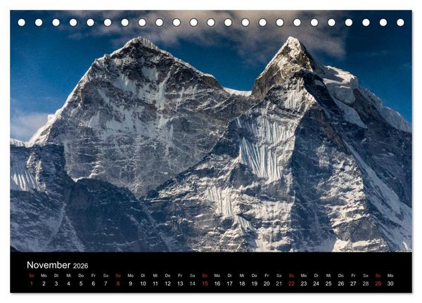 Produktbild: Himalaya - Dach der Welt (Tischkalender 2026 DIN A5 quer), CALVENDO Monatskalender