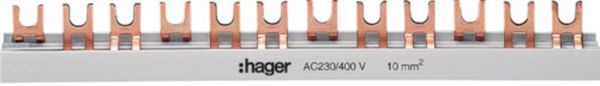 Produktbild: Hager KDN363B HAGER KDN363B Schutzschalter-Zubeh&ouml;r Phasenschiene 1 St.