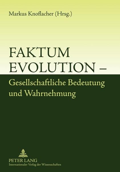 Produktbild: Faktum Evolution &ndash; Gesellschaftliche Bedeutung und Wahrnehmung