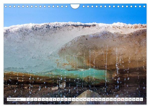 Produktbild: Die Gletscher schmelzen (Wandkalender 2026 DIN A4 quer), CALVENDO Monatskalender