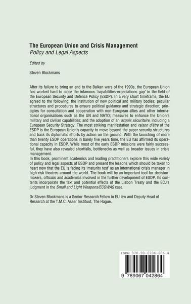 Produktbild: The European Union and Crisis Management