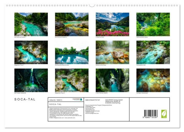 Produktbild: S O C A - T A L (hochwertiger Premium Wandkalender 2026 DIN A2 quer), Kunstdruck in Hochglanz