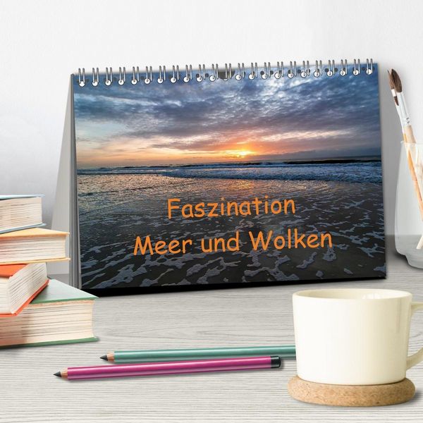 Produktbild: Faszination Meer und Wolken (Tischkalender 2027 DIN A5 quer), CALVENDO Monatskalender