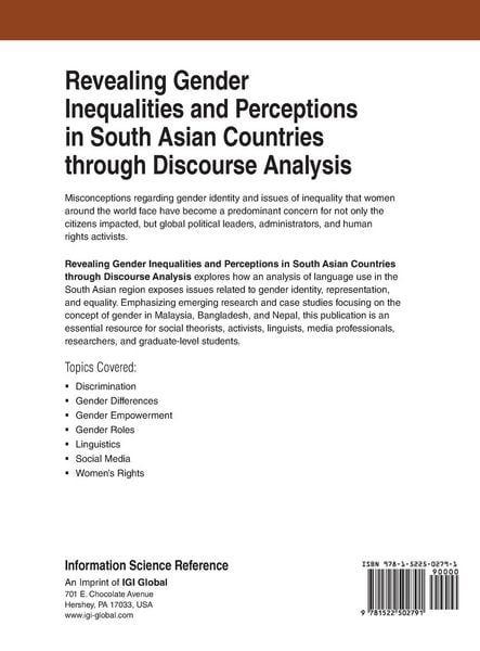 Produktbild: Revealing Gender Inequalities and Perceptions in South Asian Countries through Discourse Analysis
