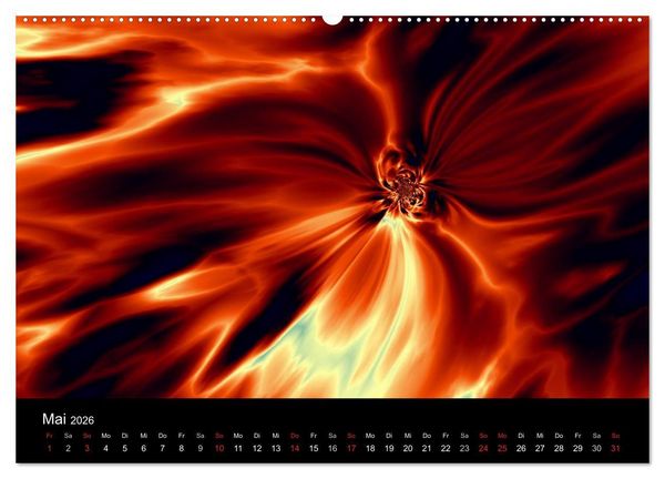 Produktbild: Fraktale Welten 2 (Wandkalender 2026 DIN A2 quer), CALVENDO Monatskalender