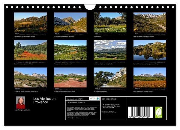 Produktbild: Les Alpilles en Provence (Calendrier mural 2026 DIN A4 vertical), CALVENDO calendrier mensuel