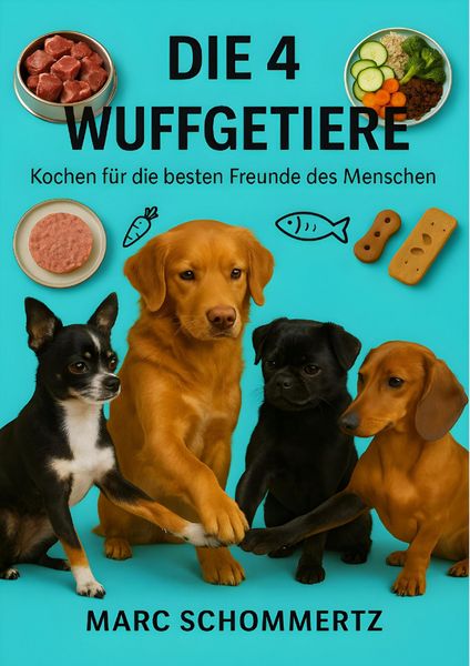 Produktbild: Die 4 Wuffgetiere - Kochen f&uuml;r die besten Freunde des Menschen