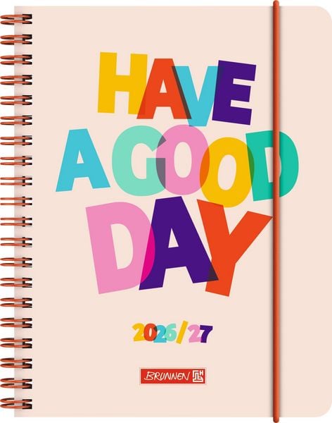 Schülerkalender 2026/2027 'Good Day' | A6, Kunststoff