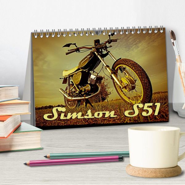 Produktbild: Simson S51 (Tischkalender 2026 DIN A5 quer), CALVENDO Monatskalender