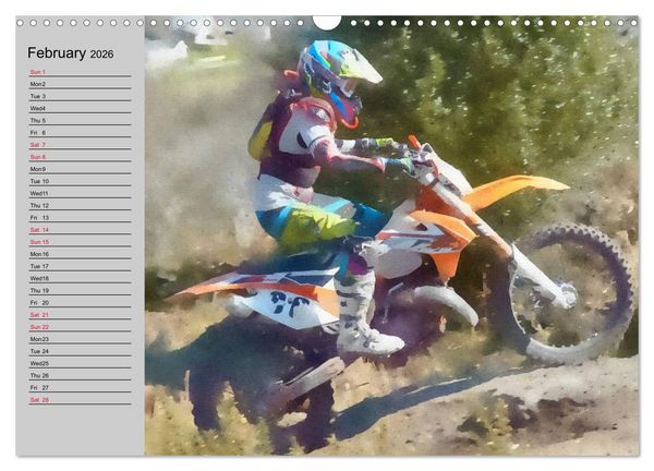 Produktbild: Enduro Racing (Wall Calendar 2026 DIN A3 landscape), CALVENDO 12 Month Wall Calendar