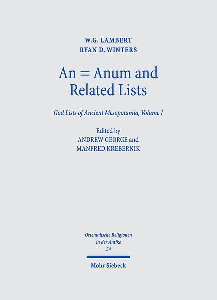 Produktbild: Lambert, W: An = Anum and Related Lists