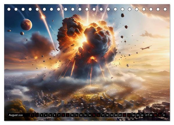 Produktbild: Erde - Blauer &Uuml;berlebensk&uuml;nstler (Tischkalender 2026 DIN A5 quer), CALVENDO Monatskalender