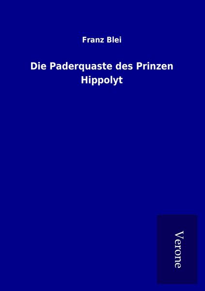 Produktbild: Die Paderquaste des Prinzen Hippolyt