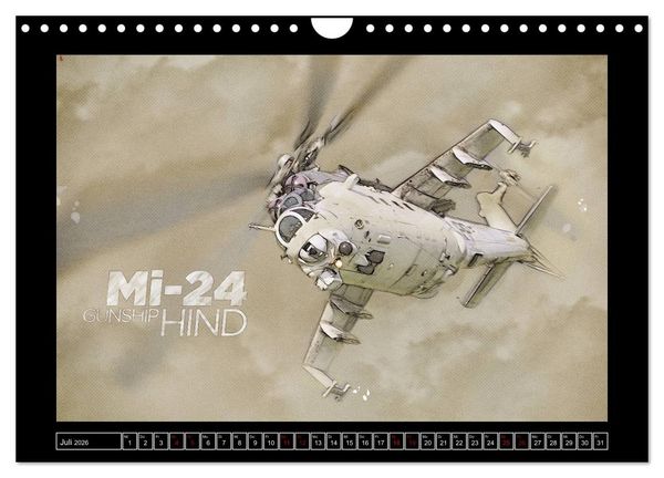Produktbild: Aero Action Art - Luftfahrt Kunst (Wandkalender 2026 DIN A4 quer), CALVENDO Monatskalender