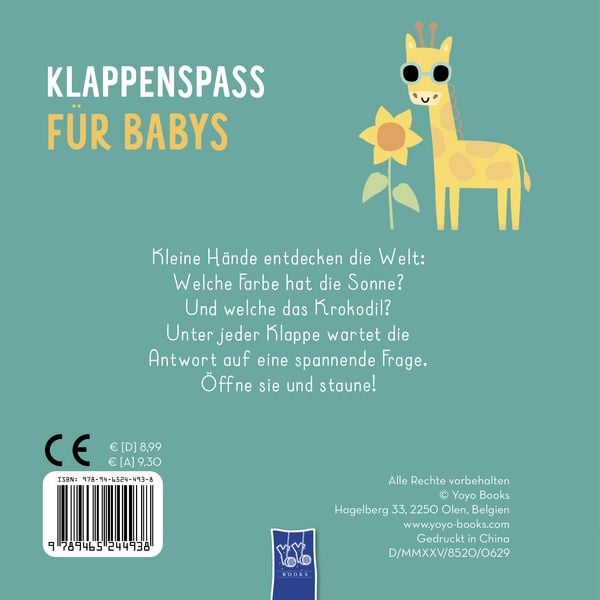 Produktbild: Klappenspa&szlig; f&uuml;r Babys - Farben