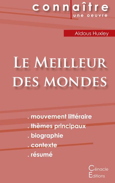 Produktbild: Fiche de lecture Le Meilleur des mondes de Aldous Huxley (Analyse litt&eacute;raire de r&eacute;f&eacute;rence et r&eacute;sum&eacute; complet)