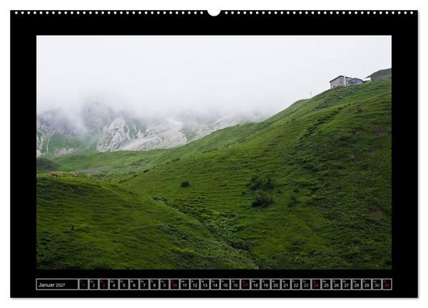 Produktbild: SEH(N)SUCHT ALPEN&Uuml;BERQUERUNG (hochwertiger Premium Wandkalender 2027 DIN A2 quer), Kunstdruck in Hochglanz