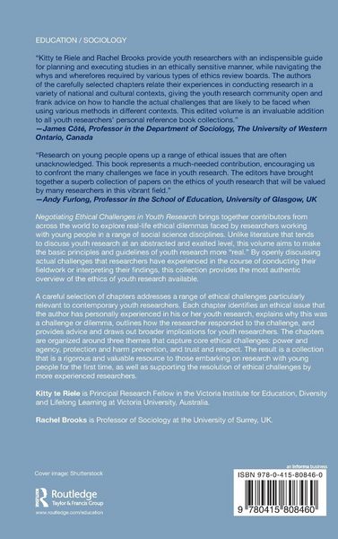Produktbild: Negotiating Ethical Challenges in Youth Research