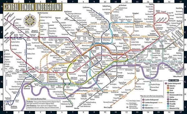 Produktbild: Streetwise London Underground Map