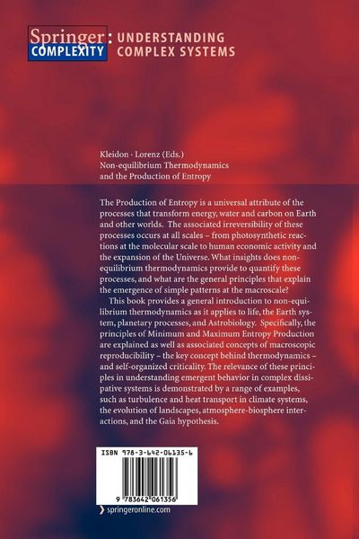 Produktbild: Non-equilibrium Thermodynamics and the Production of Entropy