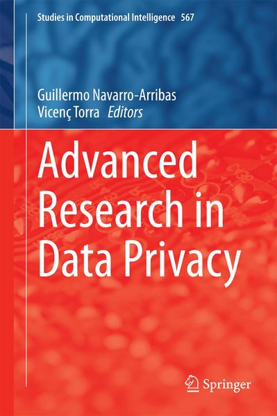 Produktbild: Advanced Research in Data Privacy