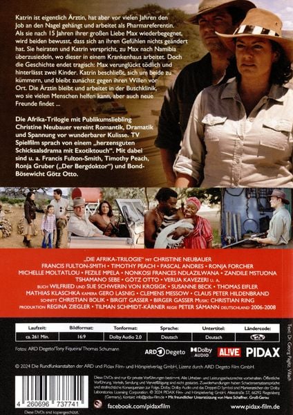 Produktbild: Die Afrika-Trilogie / Die komplette 3-teilige Spielfilmreihe mit Starbesetzung (Pidax Film-Klassiker) [2 DVDs]
