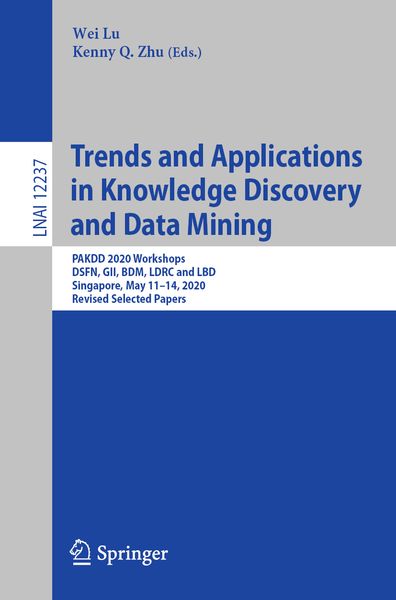 Produktbild: Trends and Applications in Knowledge Discovery and Data Mining