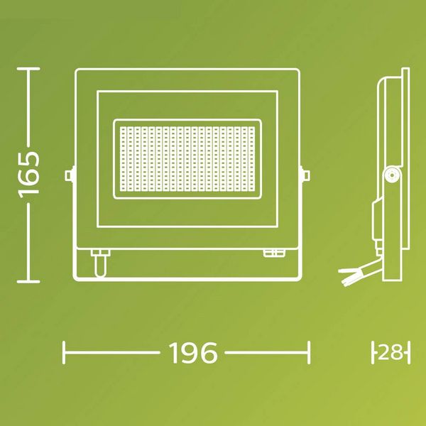 Produktbild: Philips LED Lois 929004643101 LED-Au&szlig;enstrahler 24W Leuchtfarben: Kaltwei&szlig;