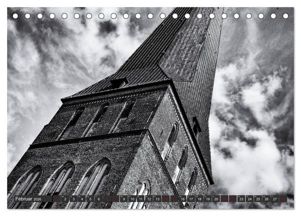 Produktbild: Ein Blick auf die Hansestadt Rostock (Tischkalender 2026 DIN A5 quer), CALVENDO Monatskalender
