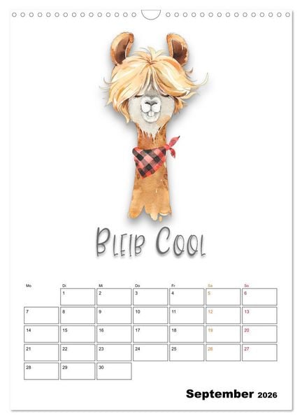 Produktbild: Bleib cool - Gute-Laune-Kalender (Wandkalender 2026 DIN A3 hoch), CALVENDO Monatskalender
