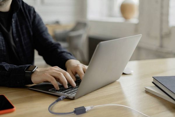 Produktbild: Renkforce USB-C&reg; to Gigabit Ethernet Mini Adapter Netzwerkadapter USB-A (USB 3.2 Gen 1)