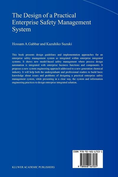 Produktbild: The Design of a Practical Enterprise Safety Management System
